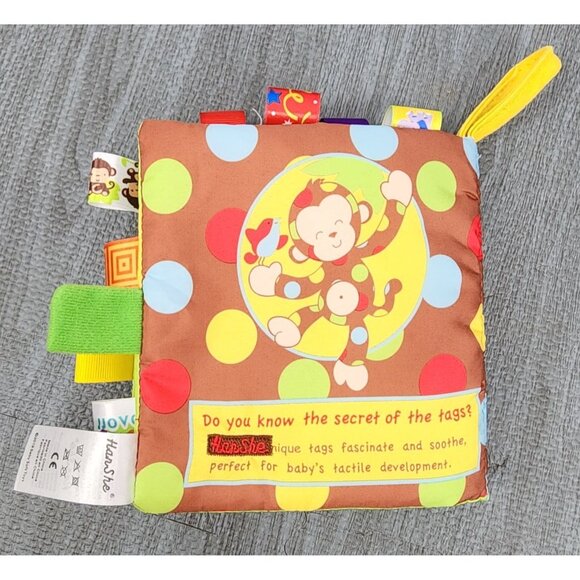 HanShe Baby Book Sensory Activity Dazzle Dots & the Missing Spots Monkey Jungle - Picture 5 of 6